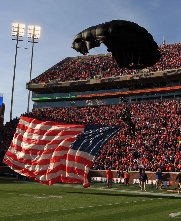 Military Appreciation Day in Death Valley This Saturday s game against in-state foe The Citadel marks Military Appreciation Day in Death Valley.