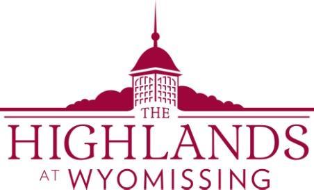 Weekly Bulletin February 9, 2014 February 15, 2014 The mission of The Highlands at Wyomissing is to enrich the lives of senior adults through sponsorship of a high quality, not-for-profit, continuing