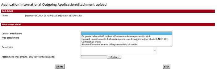 You can add or replace the attachments required before confirming the application form.