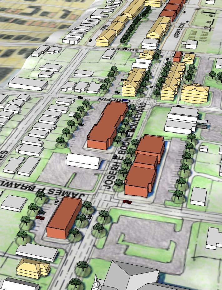 Project Description: neighborhood commercial street and heritage tourism corridor Market Assessment: 2nd Phase Program Commercial = 29,000 square feet Townhomes = 21 units (@ 2,000 square feet)
