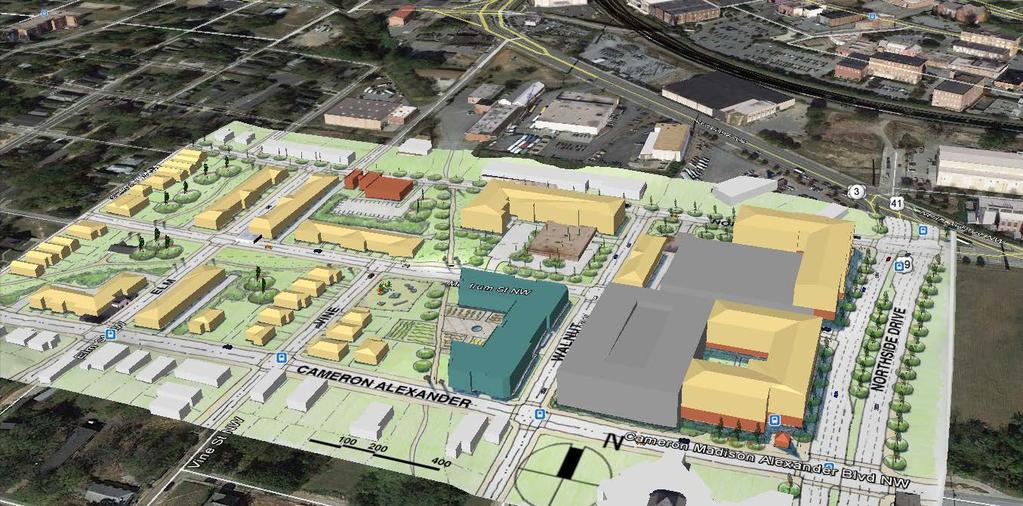 Project Description: eight blocks of mixed use development, and a spur of the planned multi-use trail connecting to the Atlanta BeltLine Market Assessment: 2nd Phase Program Retail = 87,500 square