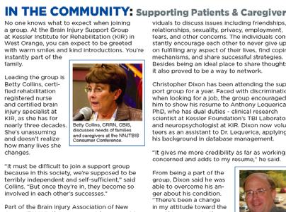 specific support groups Tip cards Examine impact of the