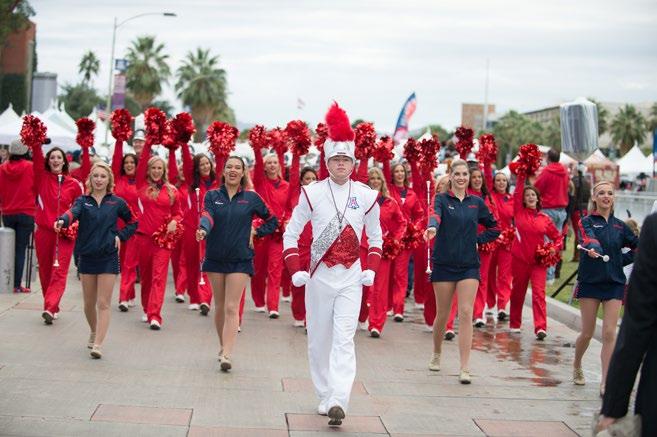 The Pride of Arizona was selected in 2009 as one of the top marching bands in the country by the College Band Directors National Association.