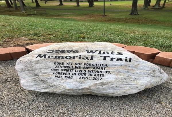 Monthly Newsletter Reservoir Trail Named In Honor of Steve Wintz The City dedicated the reservoir portion of the walking trail as the Steve Wintz Memorial Trail, to honor decades of contributions to