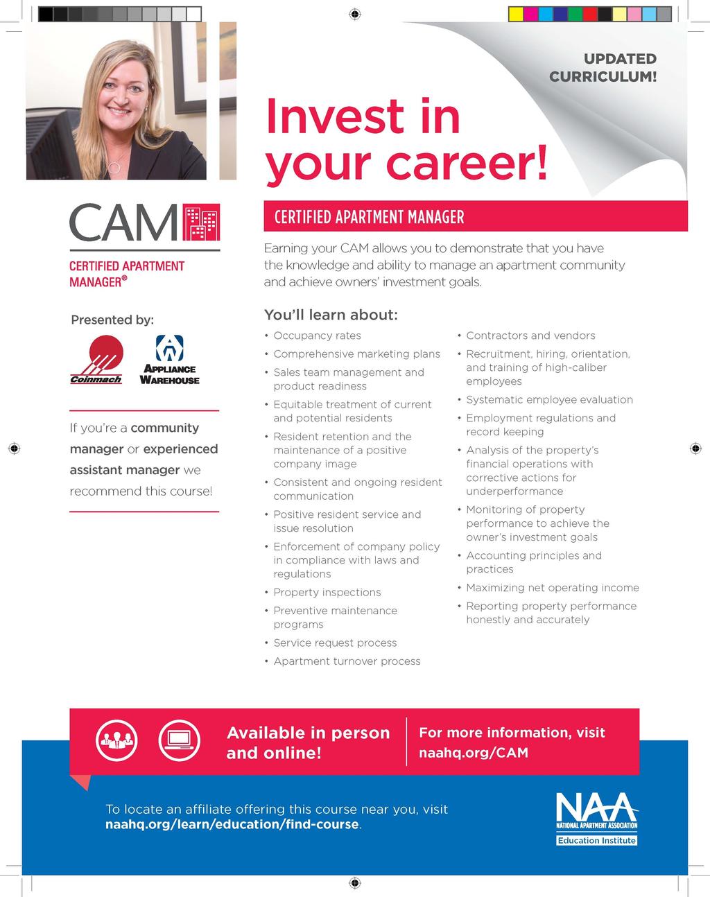 Back to Table of Contents Certified Apartment Manager (CAM)