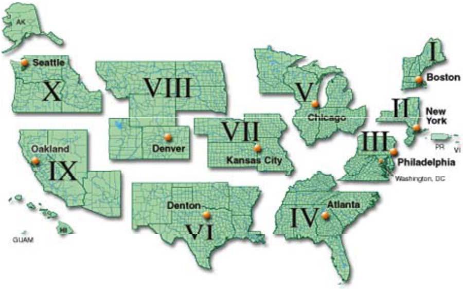 Contract Number FEMA Region I, II and III FEMA Regions IV