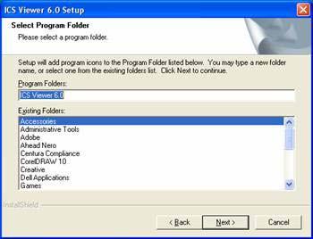 This will take you to Select Program Folder screen.