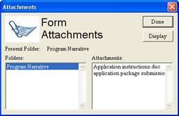 Click the Done button when you are finished deleting the documents. Once all the attached documents have been removed, the check mark after the attachment will be removed.
