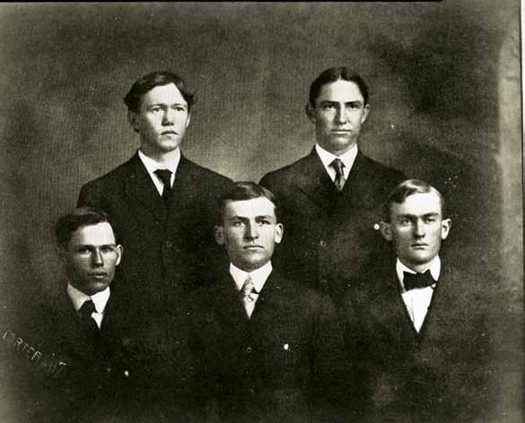 January 16, 1912 A student livestock-judging team from the A&M College Department of Animal