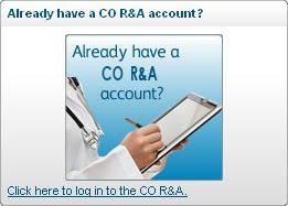 CO R&A login directly from the CO R&A login URL If you have already created an account, you can also get to the CO R&A s Login page by entering the URL into your browser: https://co.arraincentive.