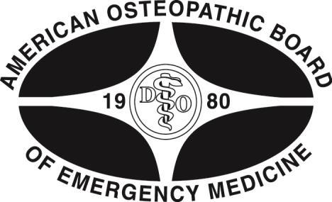 Statement of Understanding Regarding Senior Residents in Emergency Medicine who are taking Part I of the Certification Examination in Emergency Medicine Offered by the American Osteopathic Board of