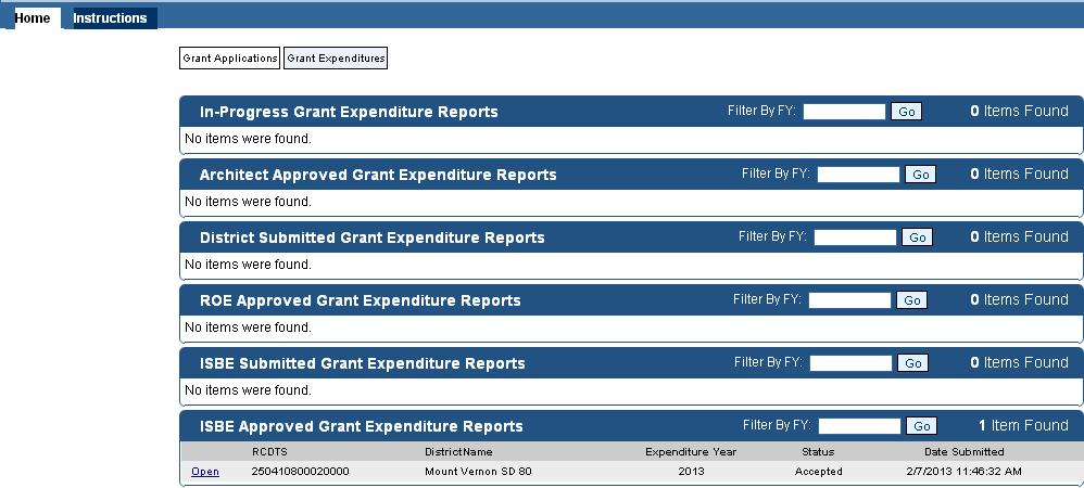 VII. ROE Final Expenditure Report Instructions: Review and Submit the Final Expenditure Report 1. Log in to the IWAS system. a. Select System Listings b. Select School Energy Efficiency Grant c.