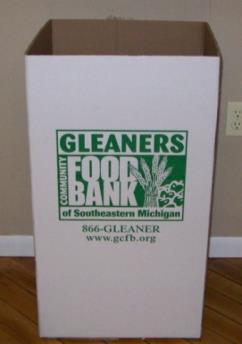 Get Food Drive Supplies from Gleaners Talk to your Food Drive Coordinator about what supplies you will