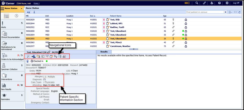 Patient Specific Information Click on a patient s name to view the Patient Specific Information., or PSI.