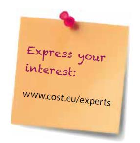 their interest via the COST Expert online registration form (www.cost.