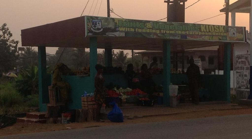 Initiatives and Projects Farmer s Market & Fruits/Veg Kiosks Keeping Monrovia Green Partnership with CARE Liberia