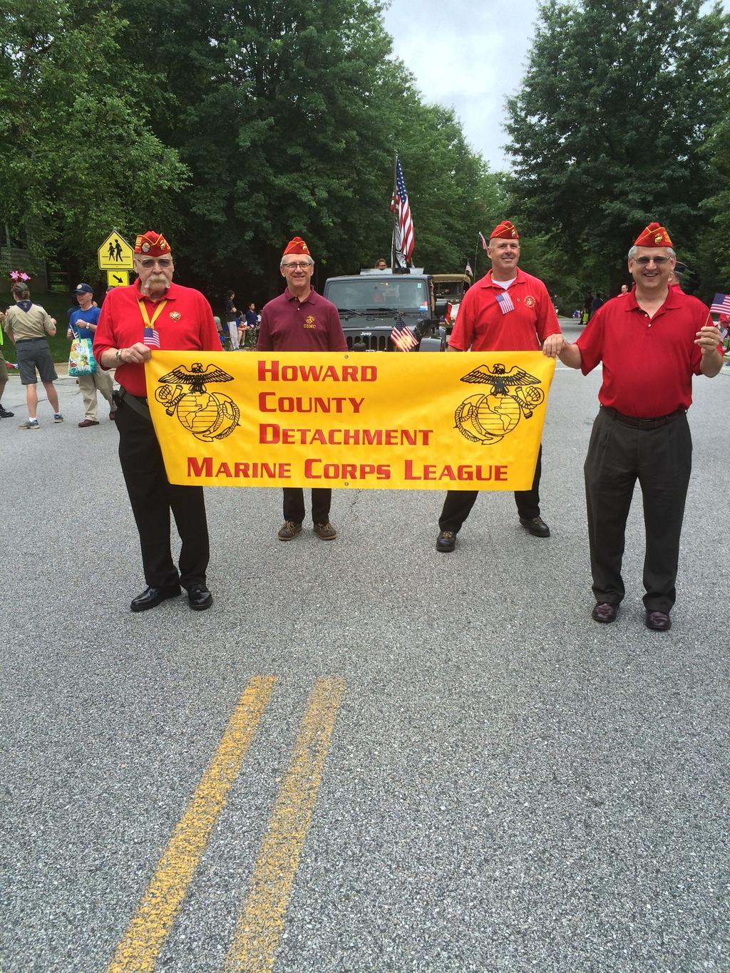 SSgt Taylor Det 1084 marched in the River Hill community paradeon Independence Day.