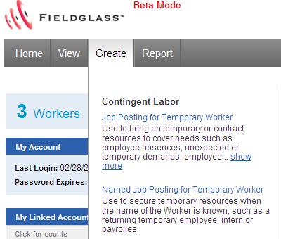 JOB POSTINGS Create a Job Posting To create a new job posting: 1.
