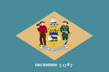 Delaware Originally settled by the Swedes, but taken over by the Dutch in 1655. Then England took control in 1664. Finally, in 1682, the land was granted to William Penn.