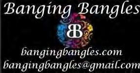 We offer handmade, handpainted bangles with