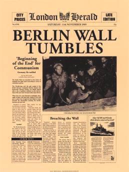 The Wall Falls, 1989 A wave of rebellion against Soviet influence occurs