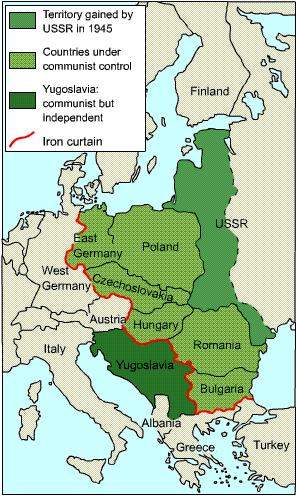 Post WWII/Cold War Goals for USSR Create greater security for itself lost tens of millions of people in WWII and Stalin s purges feared a strong Germany Establish defensible borders Encourage