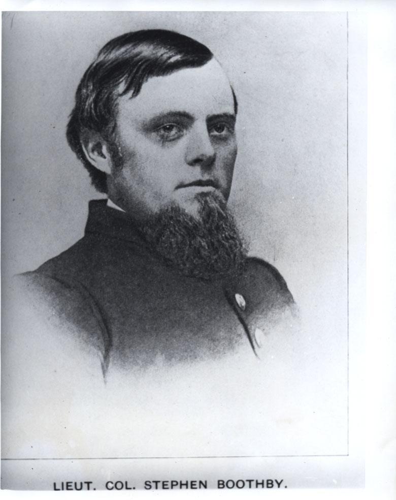 4. Stephanus Boothby (Stephen Boothby): MDCCCLVII (Class of 1857): Mortally wounded Beaver Dam Sta., Virginia in 1864; died in Point Lookout, Maryland in 1864.