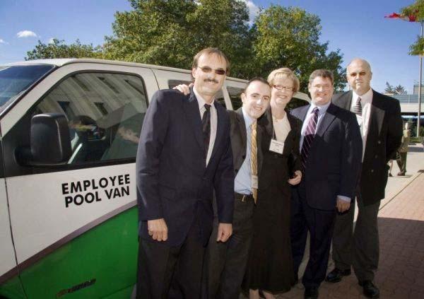 More than 200 business executives, elected officials, municipal staff and area employees attended the Unlock Gridlock transportation fair at Enbridge Gas Distribution in September 2006.