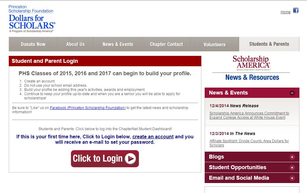 Access You can get back to your profile at any time via the button on your local chapter Students &