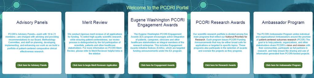 5 Welcome to PCORI Online! PCORI funds projects that answer patient-centered questions about health and health care.