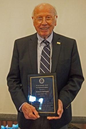 This club- and district-level vocational award identifies Rotarian who exemplify the attributes and passion for ethics in his or her vocation, business and personal life that Bob Stubbs so