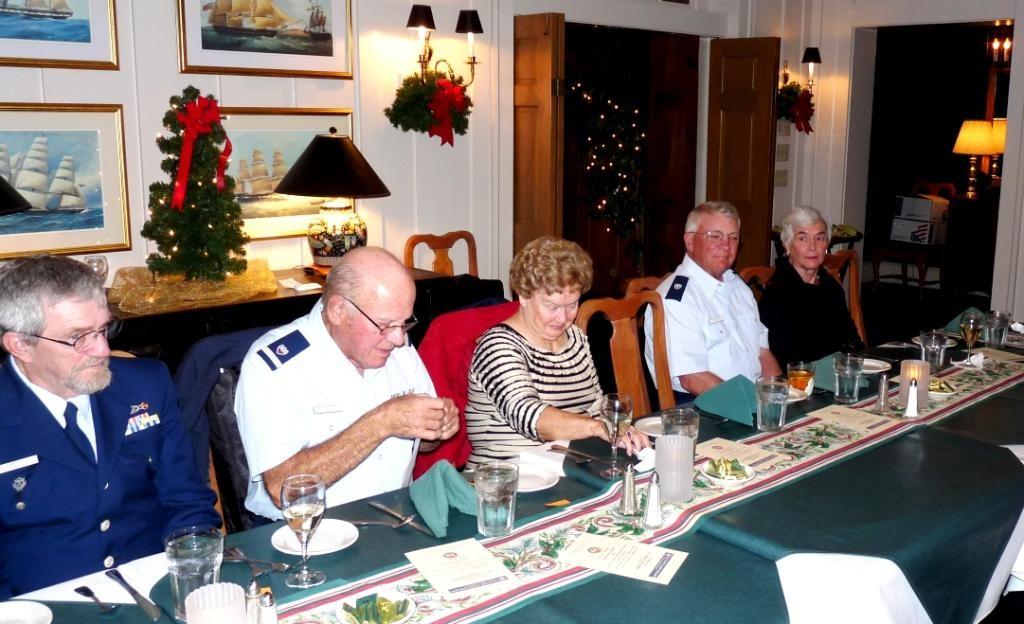 FLOTILLA DINNER/COW (Cont d) From left: Don Carty, Sep Harvin, Betty Harvin, Richard Behling, Marie