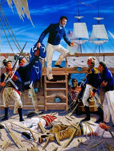 Captain Oliver Hazard Perry had been gathering his fleet at Lake Erie determined to recapture Detroit.