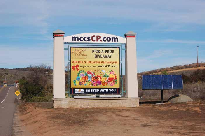 E Large Format Billboards Rotation: Bi-Weekly Location: Pacific Views Main Gate (Base Entrance), San Luis Rey Gate, Fallbrook Gate and San Onofre Gate Medium: Single Banner Advertiser Provides Banner