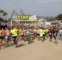 Reach 7K. Additional events include: Hell Fire Fat Tire Mountain Bike Race, Water Warrior Amphibious Assault, the Tour de Camp Pendleton Bicycle Ride and Tun Tavern Ten Virtual 10K and 10 Mile Run.