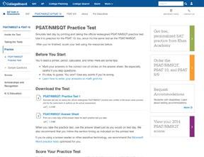 Take the practice test in the PSAT 10 Student Guide,