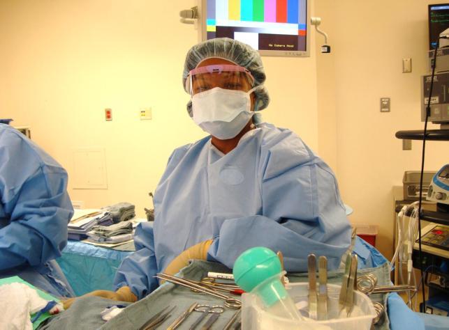Responsible for assisting the surgeon and assistants with instrumentation, set-ups, suture presentation, sponges, etc.