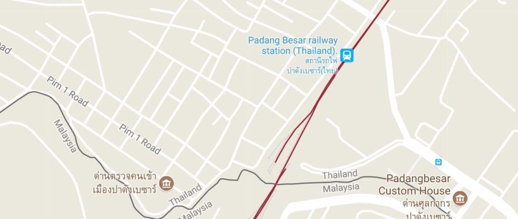 INTERNATIONAL ENTRY POINT : PADANG BESAR [NORTHWEST] 14 tracks Passenger: 2 tracks (electrified) Container