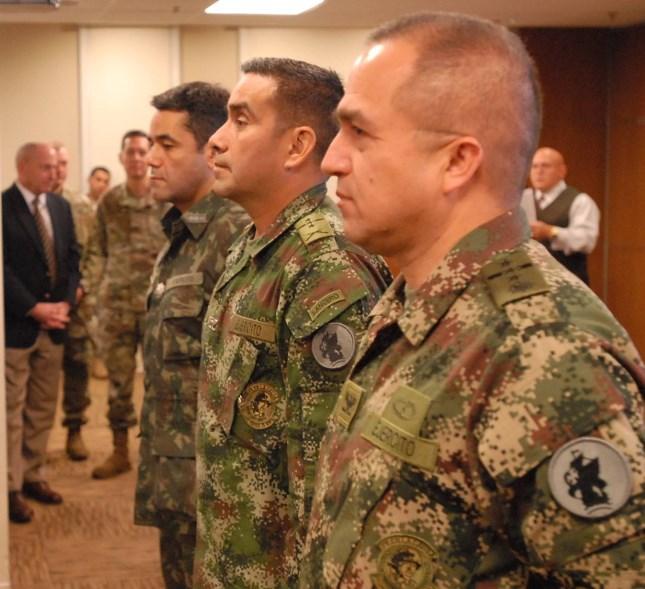 Wilson Duran, Colombian Army, who is assigned to the Permanent Executive Secretariat of the Conference of American Armies office.