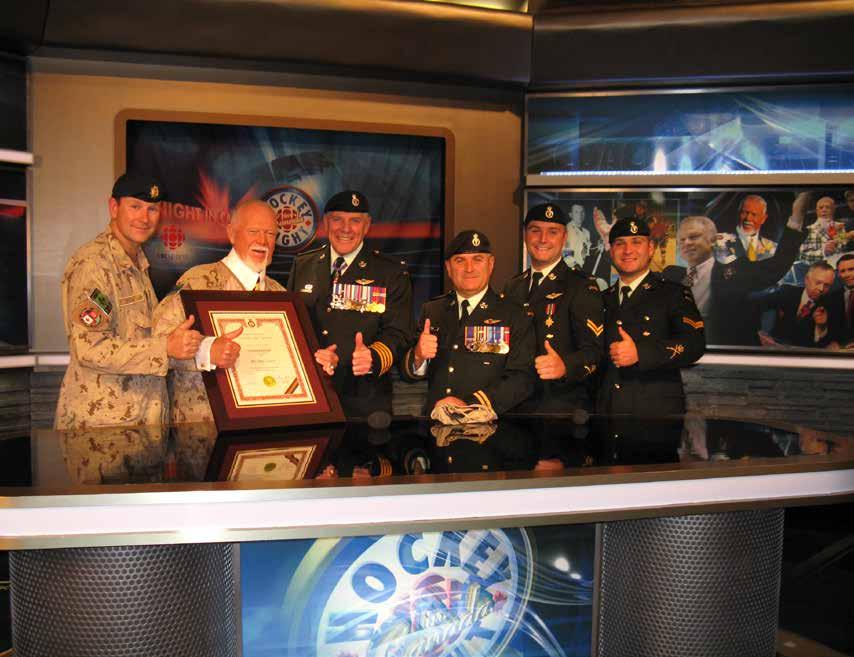 By Capt Rick Dumas Grapes Accepts Honours from PPCLI Patricias admire and respect Don Cherry s unabashed pride of being a Canadian, his unstinting public support for Canadian Forces members, and for