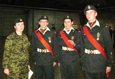 By Cdt CWO Lucas Mayo 2701 PPCLI Royal Canadian Army Cadet Corps Capt Turko presenting service medals to Cdt WO Castagner, Cdt WO Buzahora, and Cdt WO Branton 2010 was a very good year for 2701 PPCLI