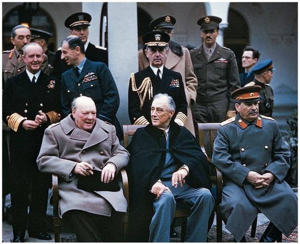 Fighting and Winning the War Wartime Aims and Tensions The Allied coalition was composed mainly of Great Britain, the United States, and the Soviet Union, and its leaders (Winston Churchill,