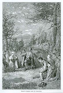 They were Puritans from tribe, however, wanted the land. the Massachusetts Bay Colony.