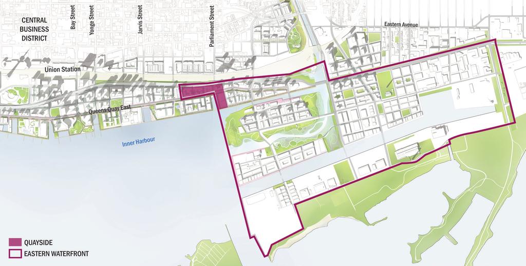 Figure 1. Quayside and the Eastern Waterfront Section VII Partner Scope and Deliverables).
