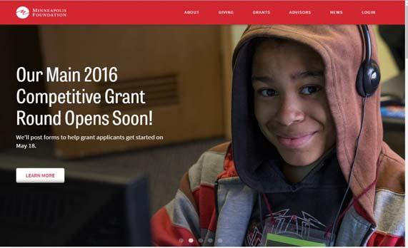 2016 Grant Round Eligibility, Criteria and Tips Online Application Portal Questions or trouble logging into the