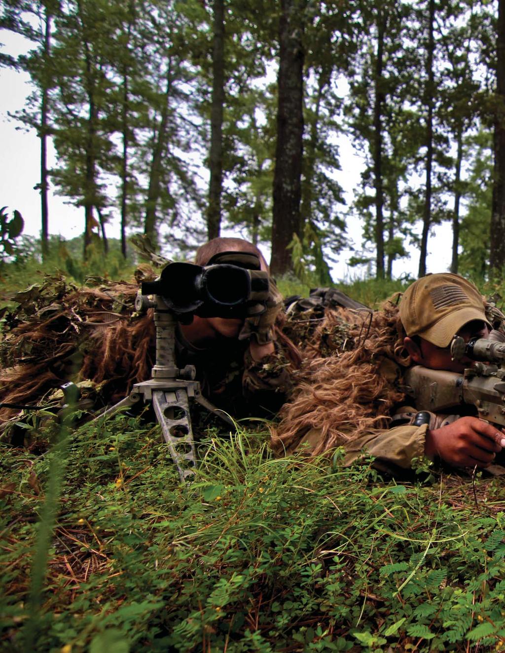24 A sniper team from 1-114th Infantry, 50th Infantry Brigade Combat Team, participates in a field training exercise at Fort Pickett, Va., on August 14, 2013.