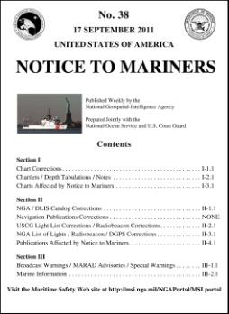 MSI a) Existing infrastructure for transmission NGA produces Notices to Mariners for NGA charts in the MBSHC region.
