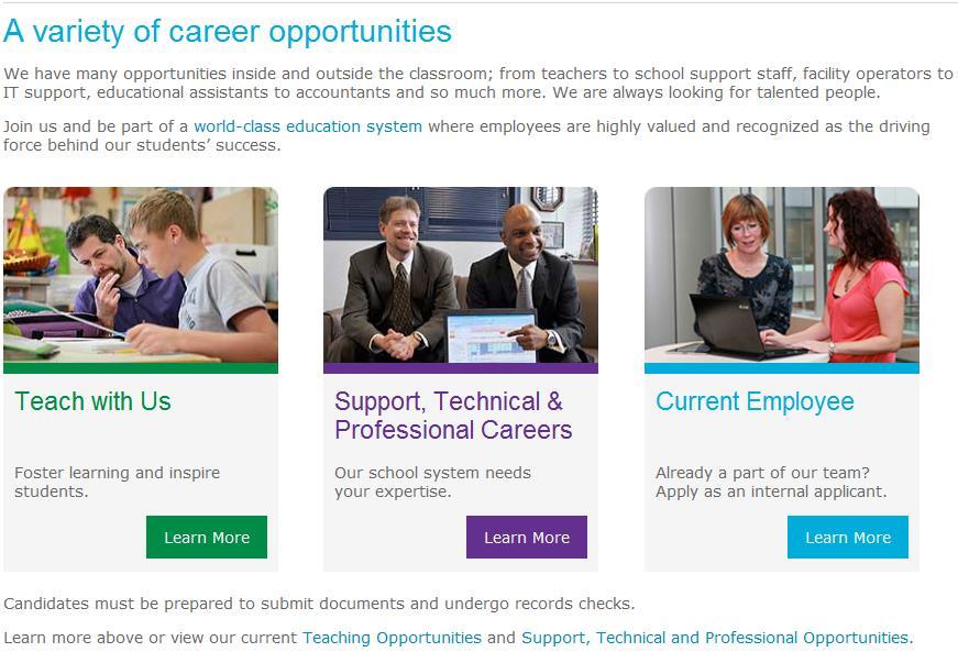For external applicants, career opportunities can be found on the CBE website.