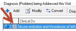 To signify that you already had entered a specified ICD-10. The Assistant is only there for when you need it.