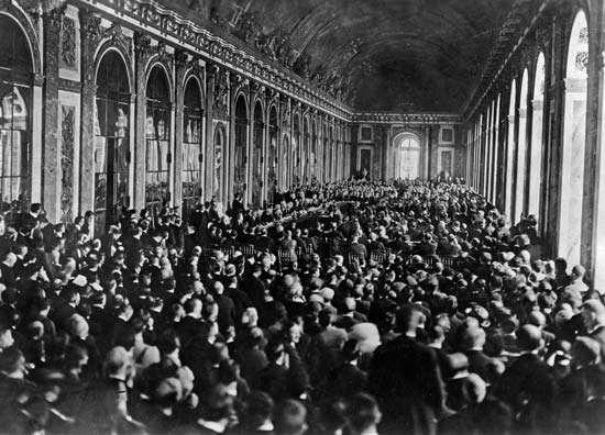 Treaty of Versailles Signed in 1919 at the Paris